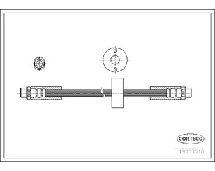 Шланг тормозной передний для Audi A8 [4D] 1999-2002 новый