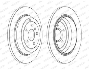 Диск тормозной задний для Mercedes Benz W164 M-Klasse (ML) 2005-2011 новый