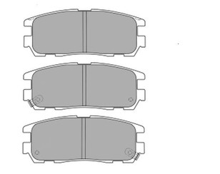 Колодки тормозные задние дисковые к-кт для Opel Frontera B 1998-2004 новый
