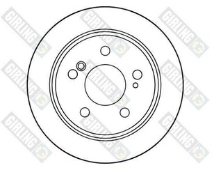 Диск тормозной задний для Mercedes Benz W124 E-Klasse 1993-1995 новый