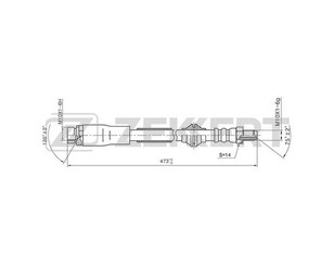 Шланг тормозной передний для Ford Mondeo III 2000-2007 новый