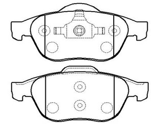 Колодки тормозные передние к-кт для Renault Vel Satis 2002-2009 новый