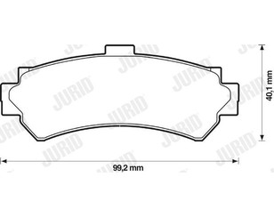 Колодки тормозные задние дисковые к-кт для Nissan 200SX (S14) 1994-1999 новый