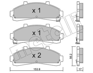 Колодки тормозные передние к-кт для Ford America Explorer (U2) 1995-2001 новый