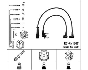 Провода высокого напряж. к-кт для Renault R25 1984-1993 новый