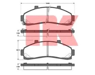 Колодки тормозные передние к-кт для Mazda B-serie UF 1985-1999 новый