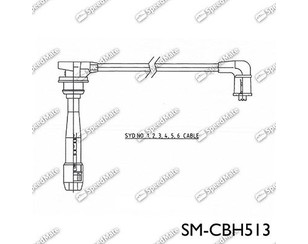 Провода высокого напряж. к-кт для Hyundai Sonata IV (EF)/ Sonata Tagaz 2001-2012 новый