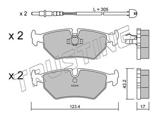 Колодки тормозные задние дисковые к-кт для Fiat Scudo I 1994-2007 новый