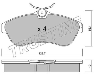 Колодки тормозные передние к-кт для Citroen C3 2002-2009 новый