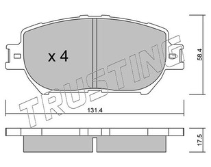 Колодки тормозные передние к-кт для Lexus GS 300/400/430 2005-2011 новый