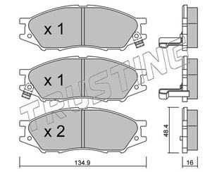 Колодки тормозные передние к-кт для Nissan Almera Classic (B10) 2006-2013 новый