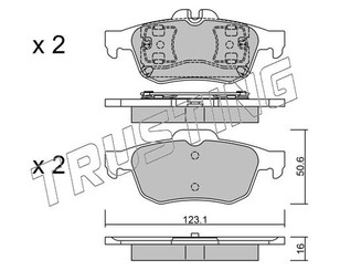 Колодки тормозные задние дисковые к-кт для Renault Latitude 2010-2015 новый