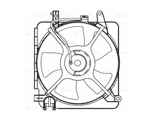 Вентилятор радиатора для Chevrolet Spark 2005-2010 новый