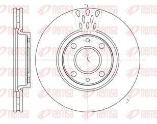 Диск тормозной передний вентилируемый для Fiat Fiorino 2008> новый