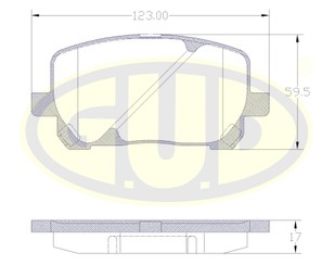 Колодки тормозные передние к-кт для Mazda RX-8 2003-2012 новый