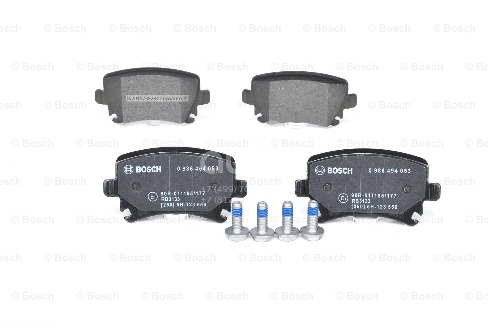 0986494053 BOSCH Колодки тормозные задние дисковые к-кт от производителя по  спец цене купить в Ростове-на-Дону