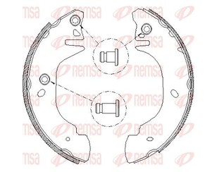 Колодки барабанные к-кт для Ford Transit 1994-2000 новый