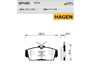 Колодки тормозные передние к-кт для Nissan Almera N16 2000-2006 новый