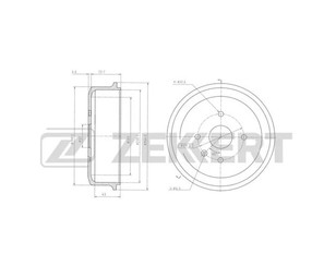 Барабан тормозной для Daewoo Rezzo 2000-2011 новый