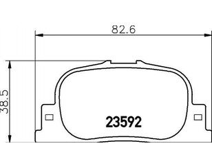 Колодки тормозные задние дисковые к-кт для BYD F3 2006-2013 новый