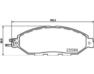 Колодки тормозные передние к-кт для Nissan Murano (Z52) 2015> новый