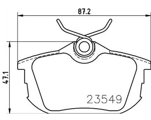 Колодки тормозные задние дисковые к-кт для Mitsubishi Carisma (DA) 1999-2003 новый