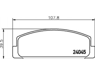 Колодки тормозные задние дисковые к-кт для Mazda Mazda 6 (GH) 2007-2013 новый