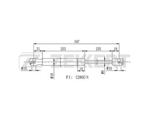 Амортизатор двери багажника для Nissan Micra (K11E) 1992-2002 новый