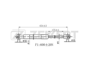 Амортизатор двери багажника для Toyota Avensis I 1997-2003 новый