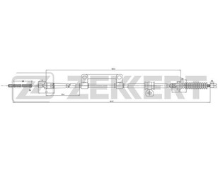 Трос стояночного тормоза левый для Kia Spectra 2001-2011 новый