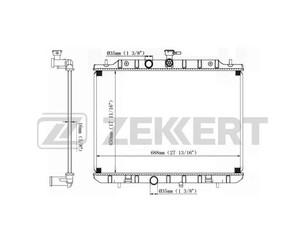 Радиатор основной для Nissan X-Trail (T31) 2007-2014 новый