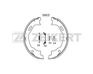 Колодки ручного тормоза к-кт для Mercedes Benz W163 M-Klasse (ML) 1998-2004 новый