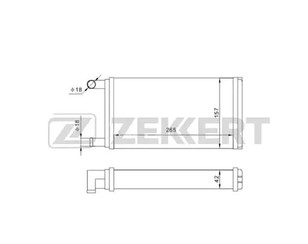 Радиатор отопителя для Mercedes Benz G-Class W460 1979-1993 новый