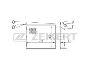 Радиатор отопителя для Mercedes Benz Sprinter (901-905)/Sprinter Classic (909) 1995-2006 новый