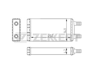 Радиатор отопителя для GAZ Sobol 22171 1998> новый