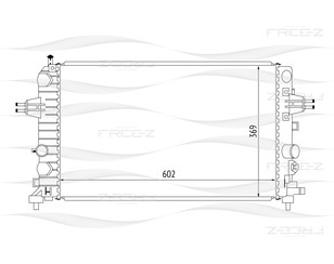 Радиатор основной для Opel Zafira B 2005-2012 новый
