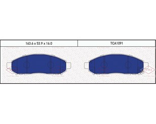 Колодки тормозные передние к-кт для Nissan XTerra (N50) 2005-2015 новый