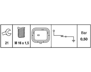 Датчик давления масла для Peugeot 1007 2005-2009 новый