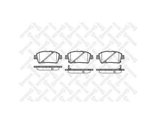 Колодки тормозные передние к-кт для BYD F3 2006-2013 новый