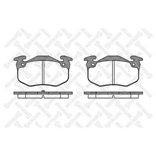 425271 Citroen-Peugeot Колодки тормозные задние дисковые к-кт от ...