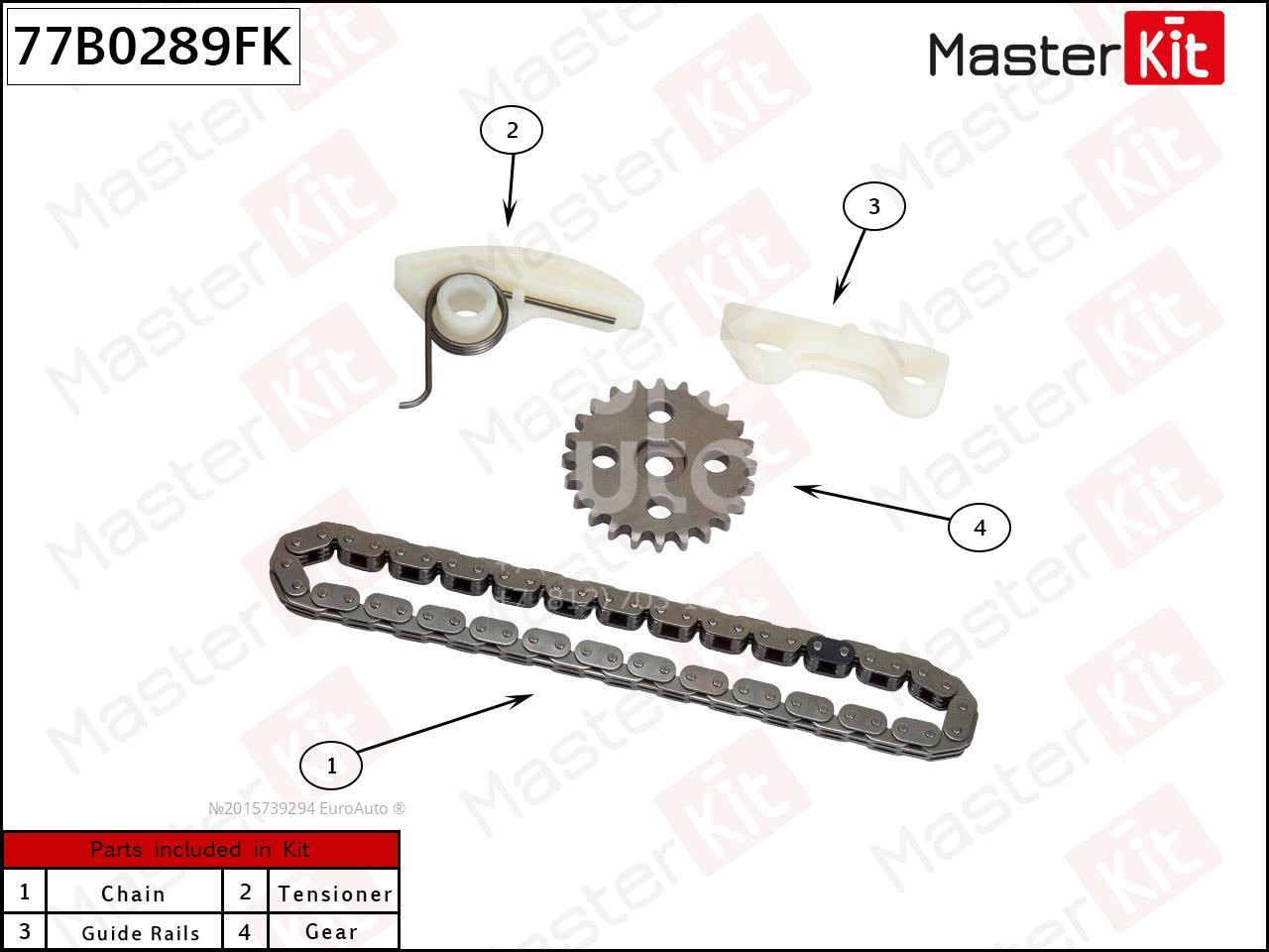 77B0289FK Master Kit Цепь ГРМ к-кт от производителя по спец цене купить в  Симферополе