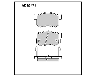 Колодки тормозные задние дисковые к-кт для Acura RDX 2013-2018 новый