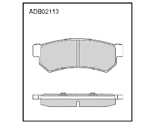 Колодки тормозные задние дисковые к-кт для Suzuki Forenza 2003-2008 новый