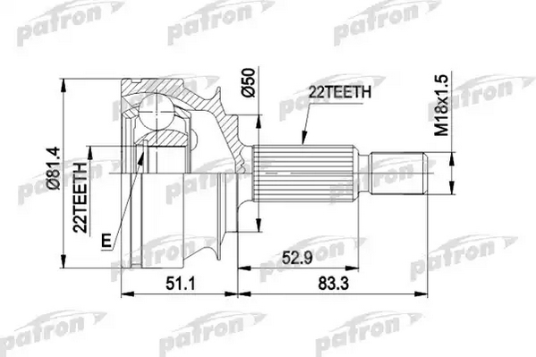 302057 NTP ШРУС наружный передний от производителя по спец цене купить ...
