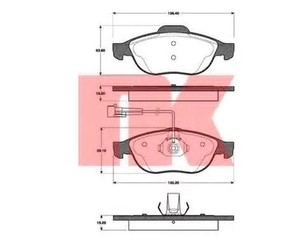 Колодки тормозные передние к-кт для Alfa Romeo 156 1997-2005 новый