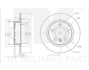 Диск тормозной задний для Mini Paceman R61 2012-2016 новый