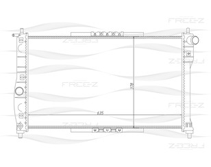 Радиатор основной для Daewoo Lanos 1997-2009 новый