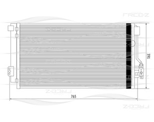 Радиатор кондиционера (конденсер) для Mercedes Benz Vito/Viano-(639) 2003-2014 новый