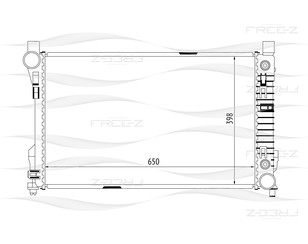 Радиатор основной для Mercedes Benz R171 SLK 2004-2011 новый