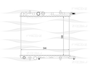 Радиатор основной для Citroen C4 2005-2011 новый